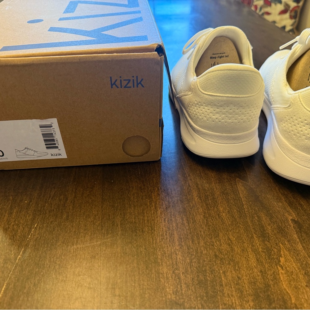 Kizik Lima White Athletic Shoes - Picture 2 of 5